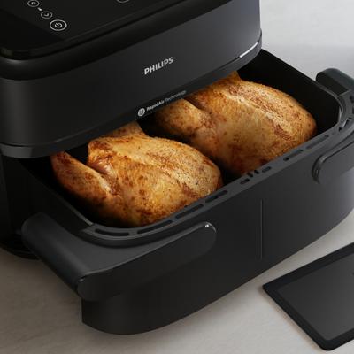 Philips 1000 series NA150/00 friteuse Dubbel 7,1 l 2450 W Heteluchtfriteuse Zwart - thumbnail