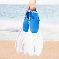 Duikbril met Snorkel en Zwemvliezen AquaSport Blauw Junior (2 Stuks) - thumbnail