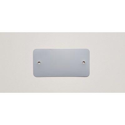 PVC labels 54x108 mm grijs 2 gaten 1000