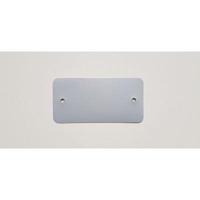 PVC labels 54x108 mm grijs 2 gaten 1000 - thumbnail