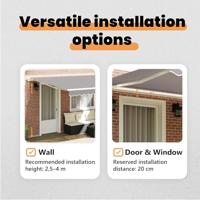 VidaXL Inklapbaar zonnescherm lichtgrijs 400 × 300 cm - thumbnail