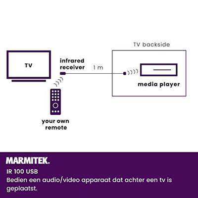 Marmitek MARMITEKIR100US TV accessoire Grijs - thumbnail