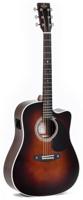 Sigma Guitars DTC-1E Sunburst Gloss elektrisch-akoestische westerngitaar - thumbnail