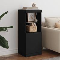 Dressoir met LED-verlichting 41x37x100 cm zwart - thumbnail