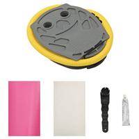 Gymnastiekrol met pomp opblaasbaar 120x75 cm PVC roze - thumbnail