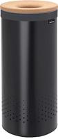 Brabantia Wasbox - 35 liter - kurkendeksel - uitneembare waszak - zwart 120008 - thumbnail