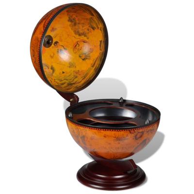 Globebar tafelmodel hout