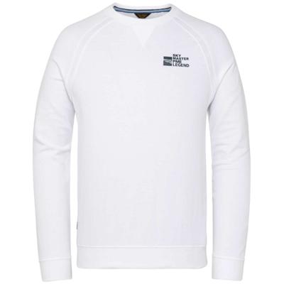 Long sleeve r-neck interlock jerse bright white