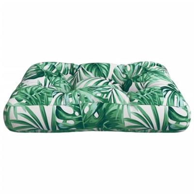 VidaXL Palletkussen 58x58x10 cm cm stof bladpatroon