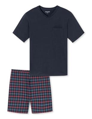 Schiesser Schiesser Pyjama Short navy 181153 50/M