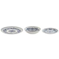 Serviesset Home ESPRIT Blauw Wit Porselein Arabisch 27 x 27 x 2 cm 18 Onderdelen - thumbnail