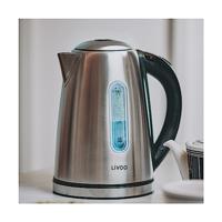 Waterkoker - LIVOO - DOD195 - 2200 W - 1,7 L - 360° draaibare voet - Roestvrij staal - thumbnail