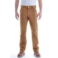 Carhartt Straight Fit Stretch Duck Dungaree Bruin Broek Heren  - thumbnail
