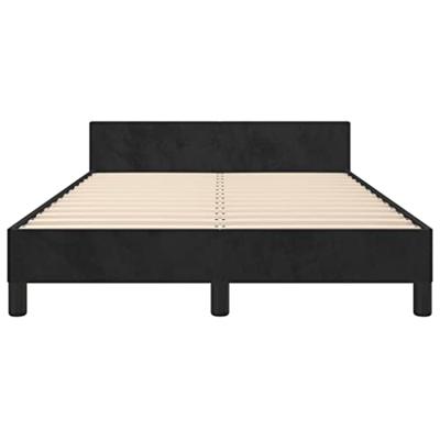 Bedframe zonder matras 120x190 cm fluweel zwart