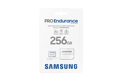 Samsung PRO Endurance + Adapter microSDXC 256GB Micro SD-kaart Wit - thumbnail