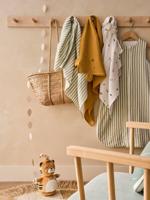 Set van 3 lange luiers in katoenen gaas SAVANA meerkleurig - thumbnail