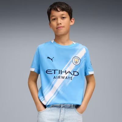 Manchester City Thuis Shirt Junior 2025/2026 - Maat 152 - Kleur: LichtblauwWit | Soccerfanshop