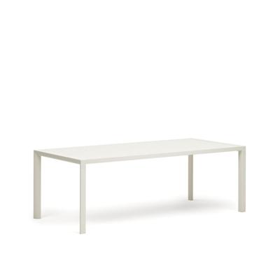 Kave Home Tuintafel 'Culip' 220 x 100cm, kleur Wit Kave Home Tuintafel 'Culip' 220 x 100cm, kleur Wit