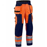 Blåkläder Werkbroek High-Vis 15681811 | High Vis Oranje/Marineblauw | Maat 62 - 7330509402832 - thumbnail