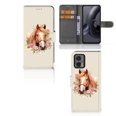 Telefoonhoesje | Met pasjeshouder | voor Motorola Edge 30 Neo Paard Telefoonhoesje | Met pasjeshouder | voor Motorola Edge 30 Neo Paard