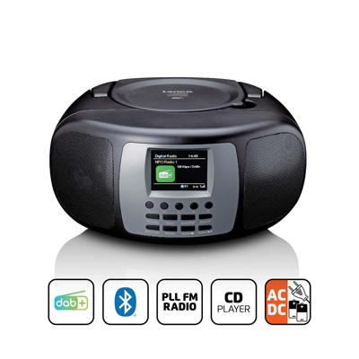 Lenco Draagbare DAB+/FM-radio met Bluetooth® CD-speler en groot LCD-kleurenscherm Zwart - SCD-860BK