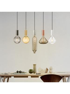 Home sweet home kunststof fitting rond E27 - wit