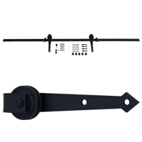 Waelbers Hangrolset punt met rail in 1 lengte (2000mm) - 1 Stuk(s) - 414817.75 - thumbnail