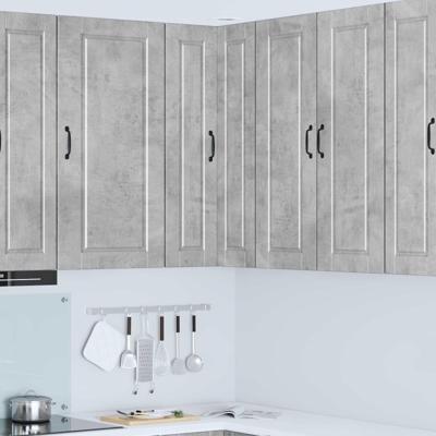 Keukenkast met plank Beton Grijs 57 x 57 x 100 cm Bewerkt hout