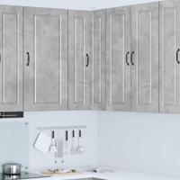 Keukenkast met plank Beton Grijs 57 x 57 x 100 cm Bewerkt hout - thumbnail