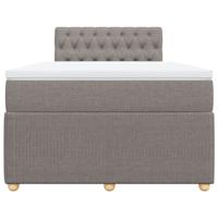 Boxspring met matras stof taupe 120x200 cm - thumbnail