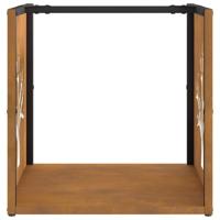 Brandhoutrek 40x40x40 cm weervast staal - thumbnail