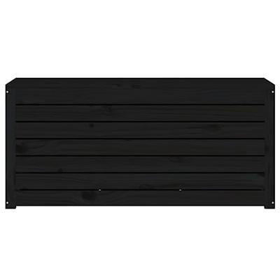 Tuinbox 101x50,5x46,5 cm massief grenenhout zwart