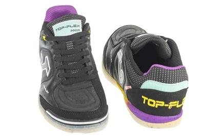Joma Top Flex Zaalvoetbalschoenen (IN) Zwart Geel Paars