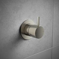 Hotbath Cobber Afbouwdeel Douchemengkraan Geborsteld Nikkel CB031 - thumbnail