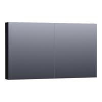 Brauer Impress Spiegelkast 120 cm - zonder Verlichting - Met 2 Dubbelzijdige Spiegeldeuren - Mat Zwart - thumbnail