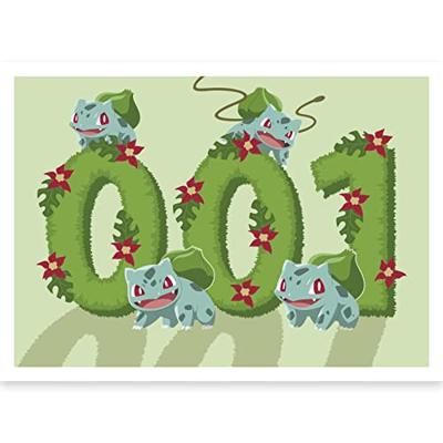 Pokemon Gen 1 Starters - Postcards Set Pokemon Gen 1 Starters - Postcards Set