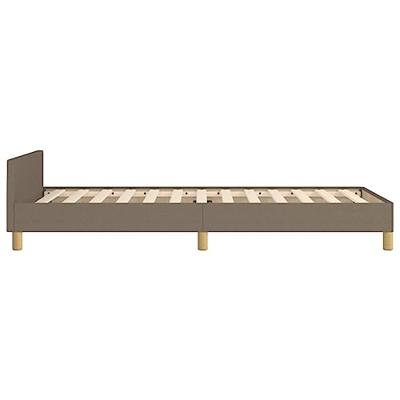 Bedframe zonder matras 90x200 cm stof taupe
