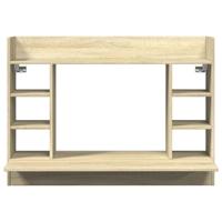 Wandbureau 105x48x75 cm bewerkt hout sonoma eikenkleurig - thumbnail