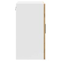 Keukenbovenkast met glazen deur Porto oud houtkleurig - thumbnail