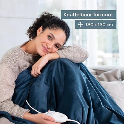Beurer HD75OC Elektrische Warmtedeken 180x130 cm Fleece/Oceaanblauw Beurer HD75OC Elektrische Warmtedeken 180x130 cm Fleece/Oceaanblauw