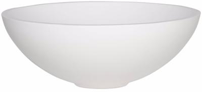 Ben Rodena ronde waskom Ø40x15cm mineraalmarmer mat wit