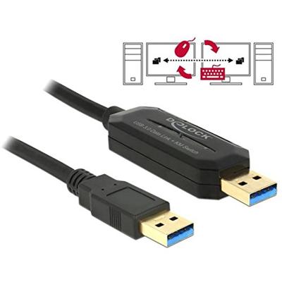DeLOCK Data Link + KM Switch USB 3.0 > USB 3.0 kabel