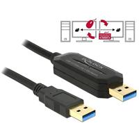DeLOCK Data Link + KM Switch USB 3.0 > USB 3.0 kabel - thumbnail