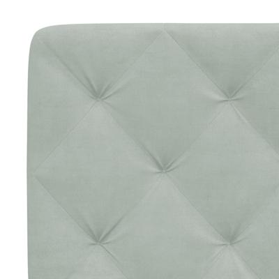 Bedframe met LED-verlichting fluweel lichtgrijs 80x200 cm