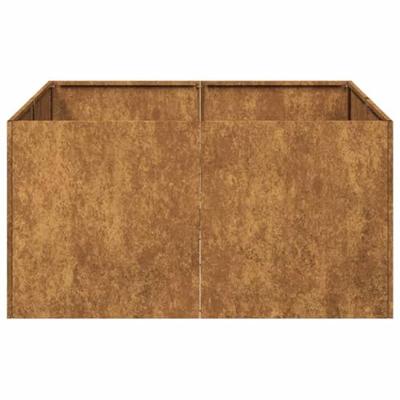 Plantenbak roestig 80x80x40 cm weervast staal Plantenbak roestig 80x80x40 cm weervast staal