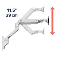 Ergotron HX Arm Wall Mount Monitor-wandbeugel 1-voudig 38,1 cm (15) - 124,5 cm (49) Wit Draaibaar, In hoogte verstelbaar, Kantelbaar, Zwenkbaar - thumbnail
