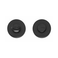 Intersteel toilet-/badkamersluiting met rond rozet - Ø 49 mm - mat zwart - thumbnail