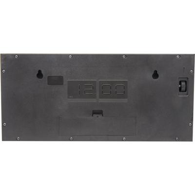 NeXtime klok 5198zi big flip, 16,7x36 cm, flip-over, silver