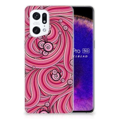 OPPO Find X5 Pro | Hoesje maken | Swirl Pink