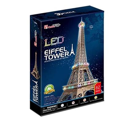 Cubic Fun 3D LED Puzzel de Eifeltoren 84 Stukjes